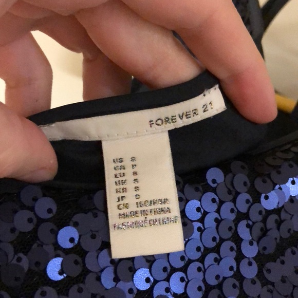 Forever 21 Navy Sequin Dress - Picture 3 of 4